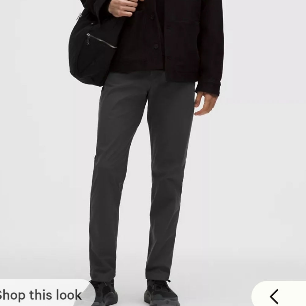 Lululemon ABC Five Pockets Performance Pants  in Dark Charcoal Size 34 Waist